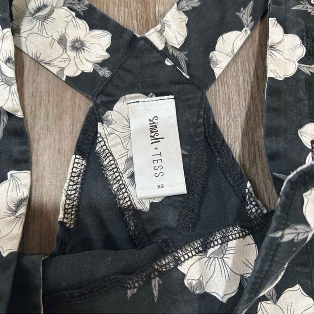 Smash + Tess The Rachel Romperalls in Midnight Bloom women’s size XS - Picture 6 of 11